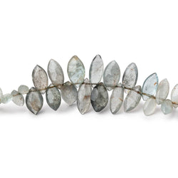 7x5-12x5mm Moss Aquamarine Faceted Marquise Beads 8 inch 78 pieces (ONLINE ORDER ONLY)