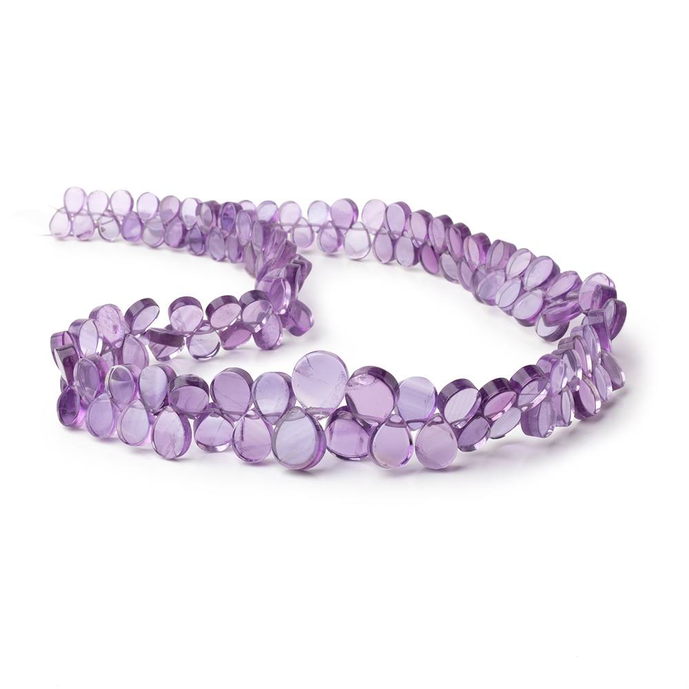 7x5-13x11mm Amethyst Plain Pear Beads 17.5 inch 128 pieces