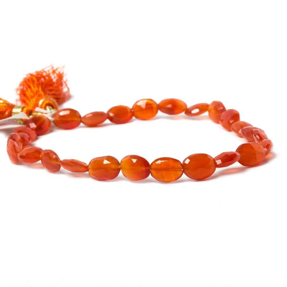 7x5-9x6mm Carnelian Straight Drill Oval Beads 8 inch 23 pieces (ONLINE ORDER ONLY)