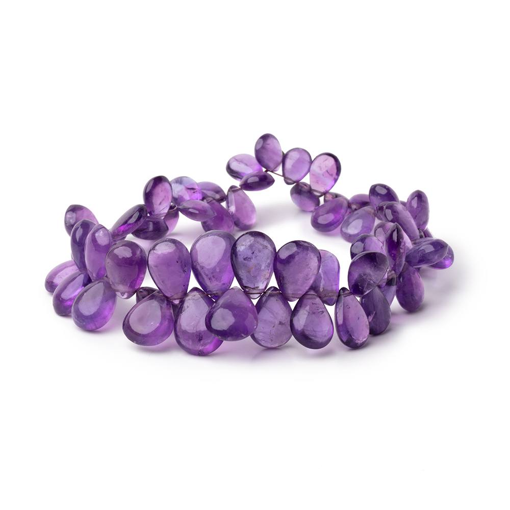 9x6-12x9mm Amethyst Plain Pear Beads 7.5 inch 58 pieces (ONLINE ORDER ONLY)