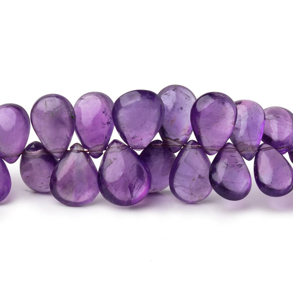 9x6-12x9mm Amethyst Plain Pear Beads 7.5 inch 58 pieces (ONLINE ORDER ONLY)