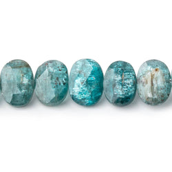 7x6.5-9x7mm Teal Moss Kyanite Faceted Oval Beads 8 inch 31 pieces (ONLINE ORDER ONLY)