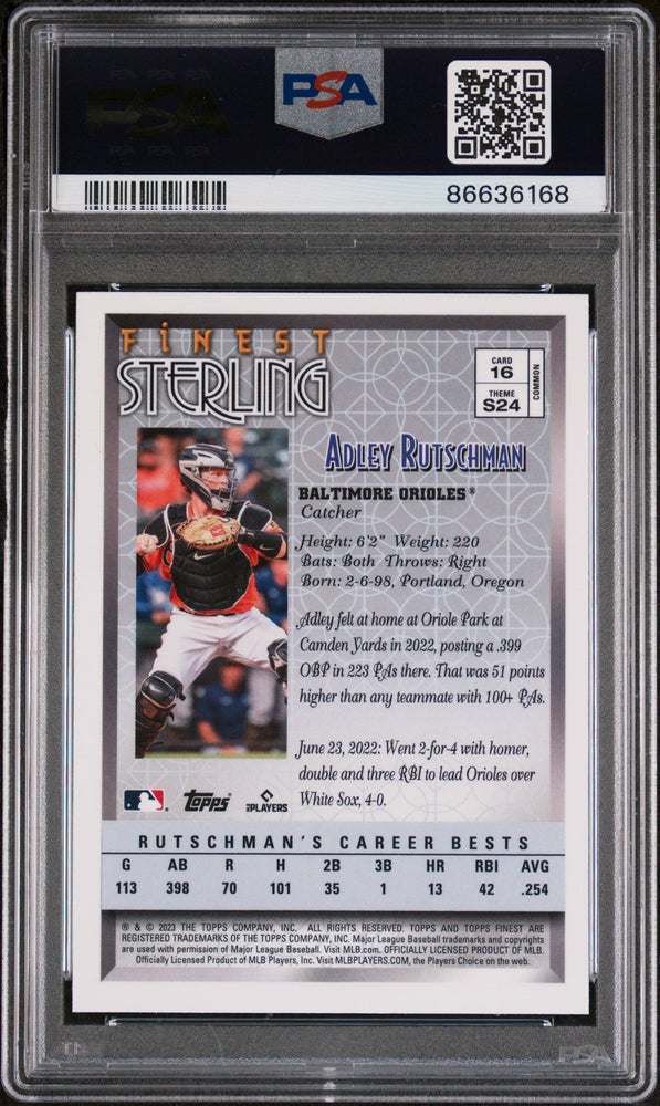 2023 TOPPS FINEST FLASHBACKS ADLEY RUTSCHMAN  #16 - PSA 9 (Online Order Only)