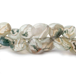 8-11mm Peacock Solar Quartz Faceted Heart Beads 7 inch 42 pieces (ONLINE ORDER ONLY)