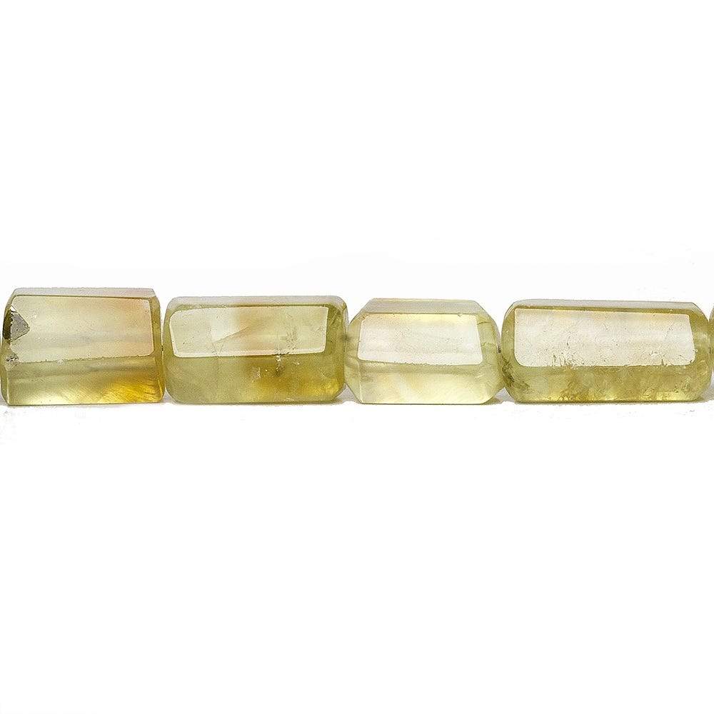 8-13mm Prehnite Straight Drill Tube Beads 15 inch 34 pieces (ONLINE ORDER ONLY)