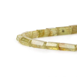 8-13mm Prehnite Straight Drill Tube Beads 15 inch 34 pieces (ONLINE ORDER ONLY)