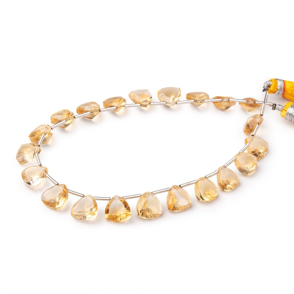 8-9mm Citrine Concave Faceted Triangular beads 8.5 inch 20 pieces AAA (ONLINE ORDER ONLY)