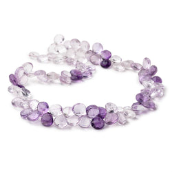8-9mm Shaded Pink Amethyst Faceted Heart Beads 16 inch 94 pieces AA (ONLINE ORDER ONLY)