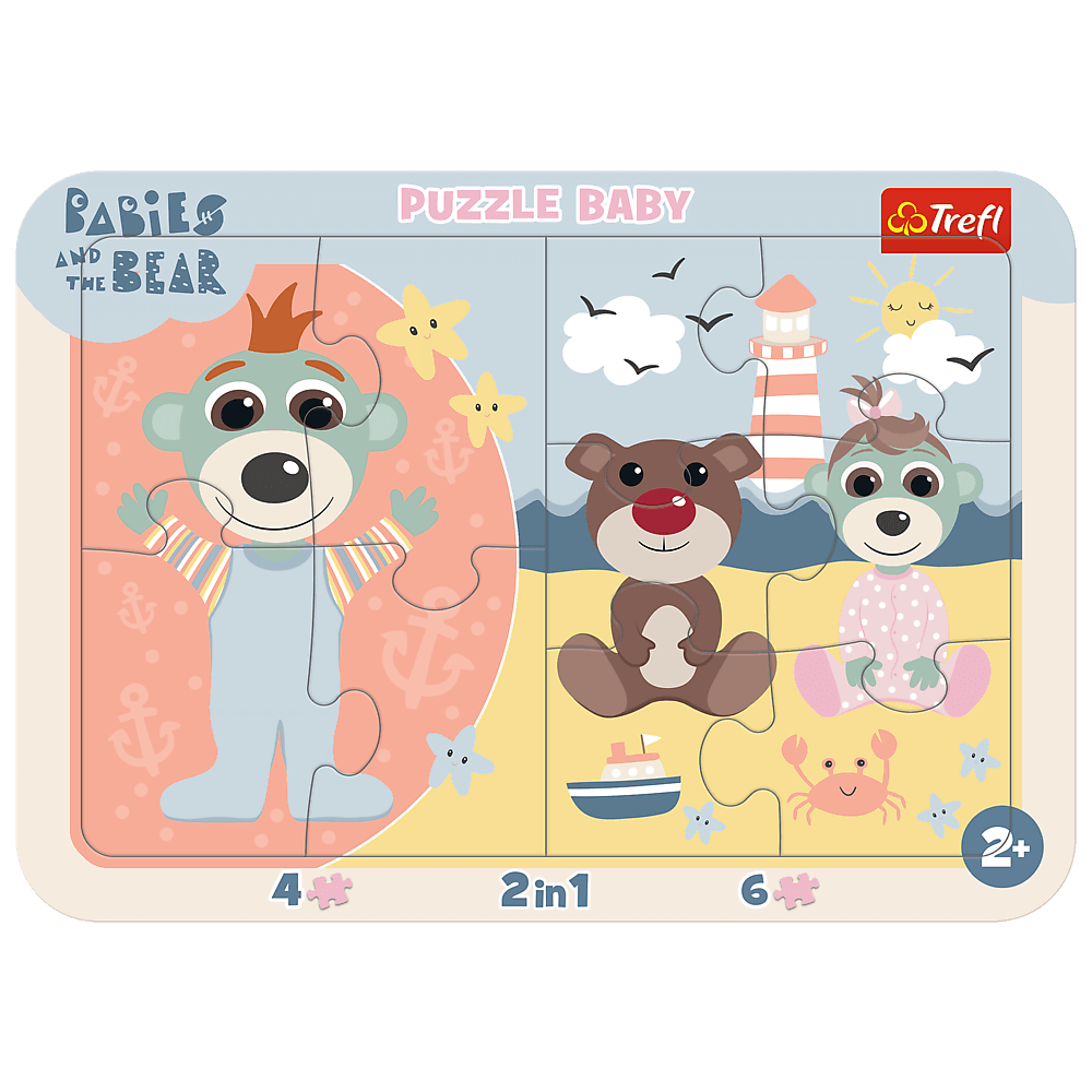 Trefl Baby Frame Babies & The Bear Cute Babies 15 Piece Puzzle (ONLINE ORDER ONLY)