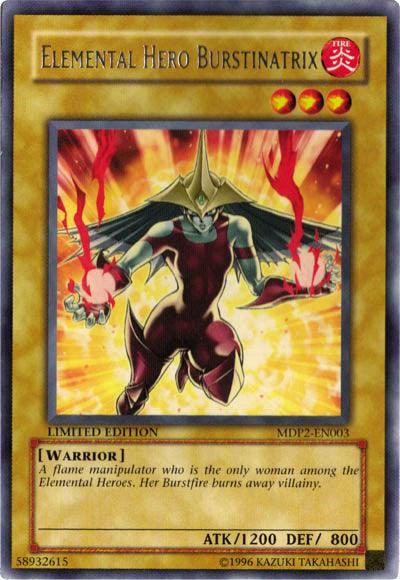 Elemental Hero Burstinatrix [MDP2-EN003] Rare (ONLINE ORDER ONLY)