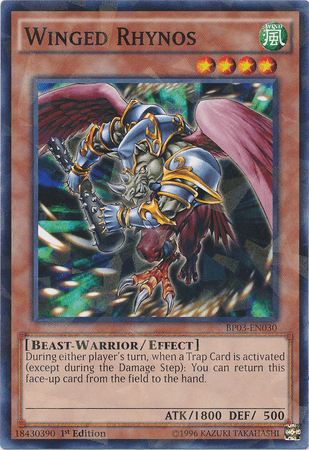 Winged Rhynos [BP03-EN030] Shatterfoil Rare (ONLINE ORDER ONLY)