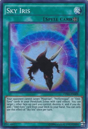 Sky Iris [OP03-EN009] Super Rare (ONLINE ORDER ONLY)