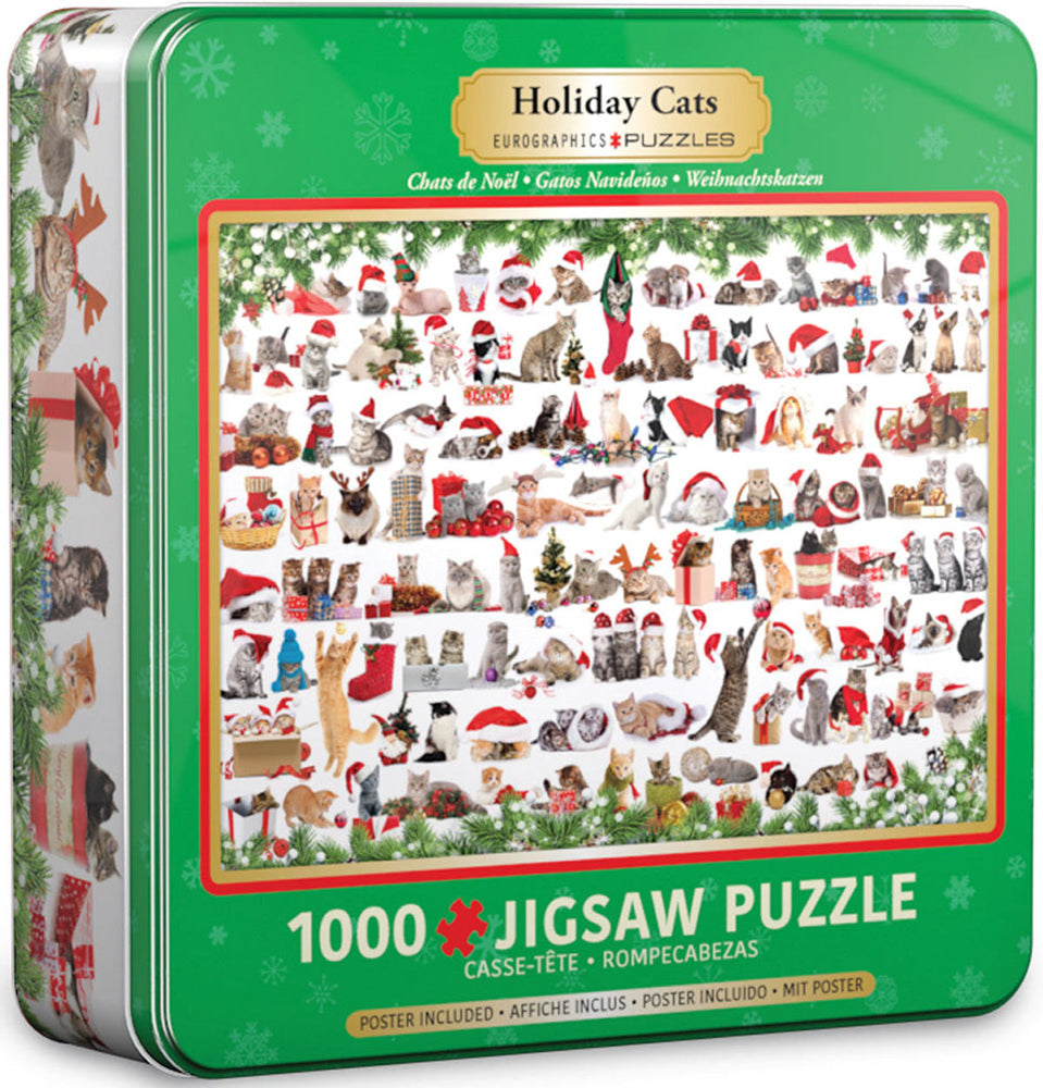Puzzle: Holiday Cats Tin (ONLINE ORDER ONLY)
