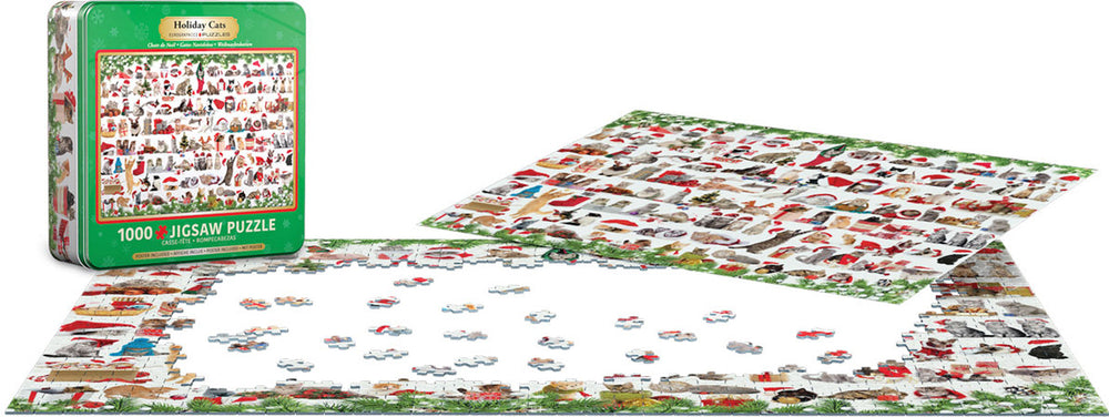 Puzzle: Holiday Cats Tin (ONLINE ORDER ONLY)