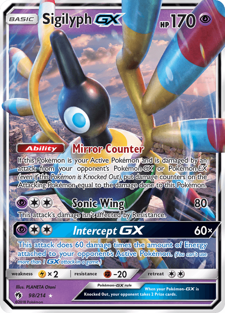 Sigilyph GX (98/214) [Sun & Moon: Lost Thunder] (Online Only)