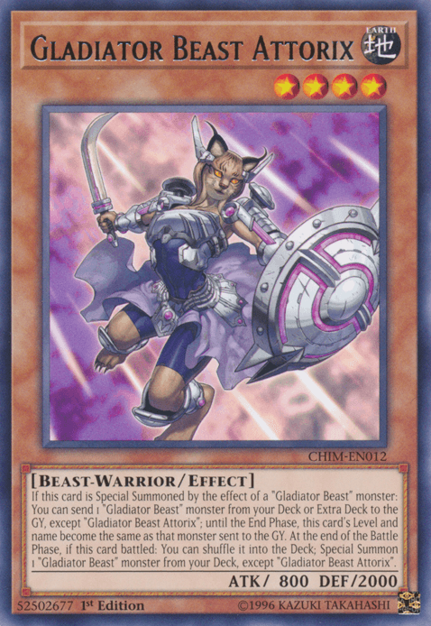 Gladiator Beast Attorix [CHIM-EN012] Rare (ONLINE ORDER ONLY)