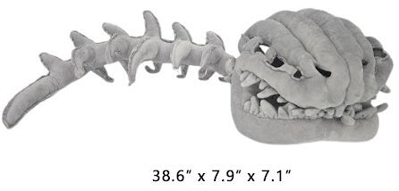 80 CENTIMETER LONG DINOSAUR SKELETON PLUSH COSTUME (ONLINE ORDER ONLY)