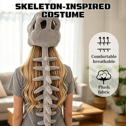 120 CENTIMETER (47 INCH) LONG DINOSAUR SKELETON PLUSH COSTUME (ONLINE ORDER ONLY)