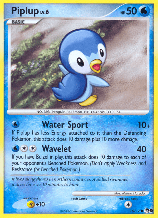 Piplup (16/17) [POP Series 9] (Online Only)