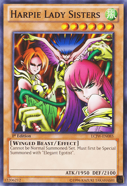 Harpie Lady Sisters [LCJW-EN085] Common (ONLINE ORDER ONLY)