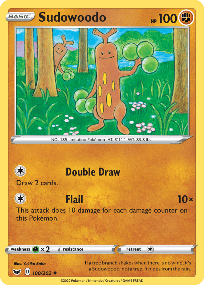 Sudowoodo (100/202) [Sword & Shield: Base Set] (Online Only)