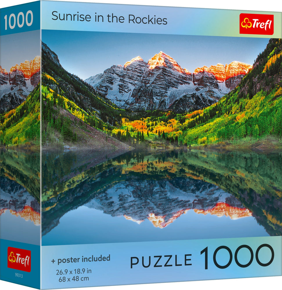 Trefl Sunrise in the Rockies Square Box 1000 Piece Puzzle (ONLINE ORDER ONLY)