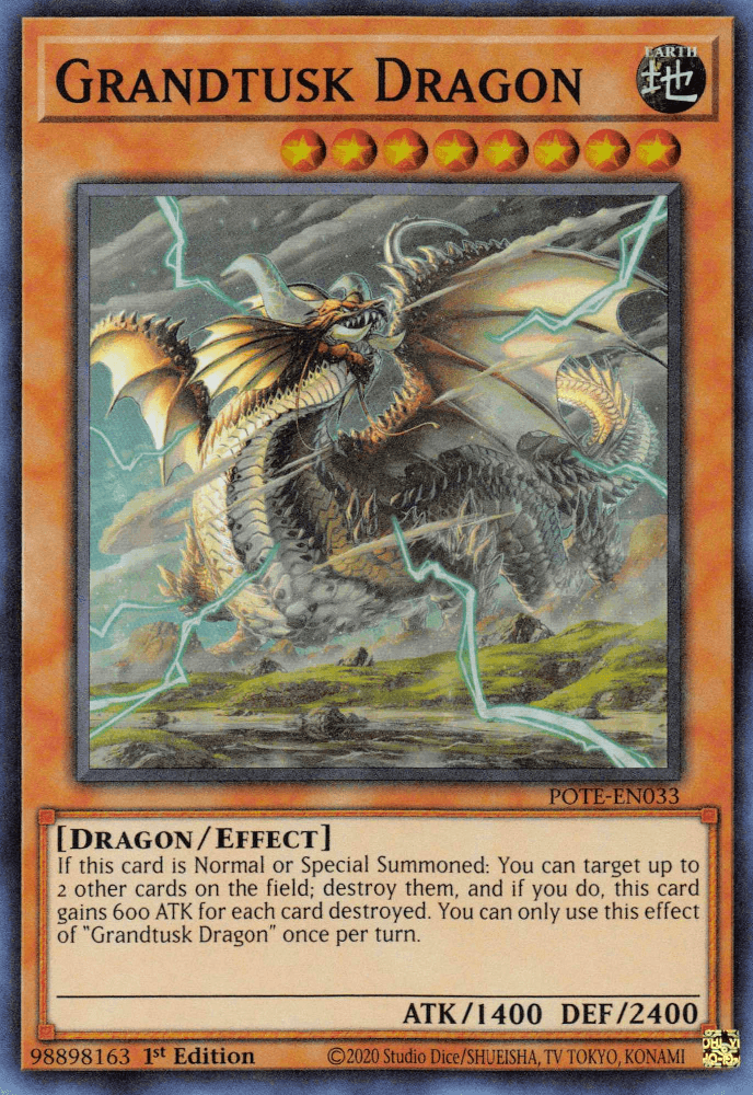 Grandtusk Dragon [POTE-EN033] Super Rare (ONLINE ORDER ONLY)