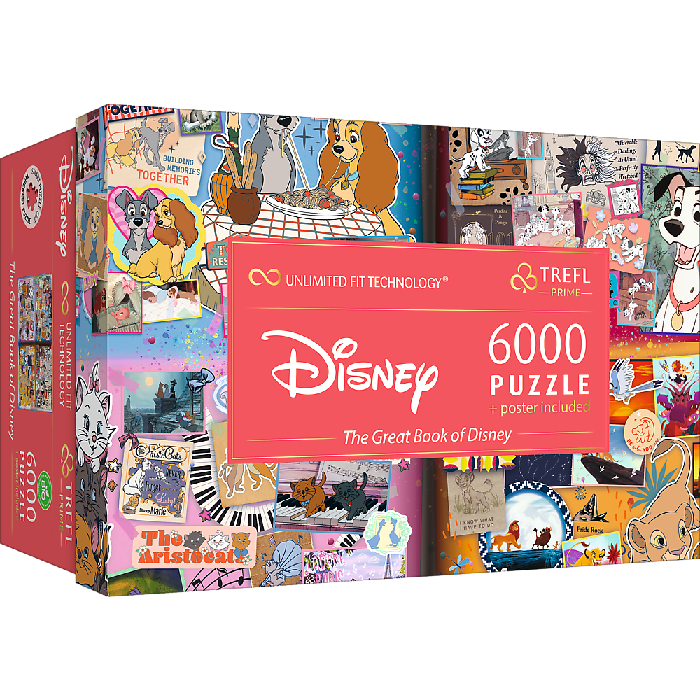 Trefl Prime Disney The Great Book of Disney 6000 Piece Puzzle (ONLINE ORDER ONLY)