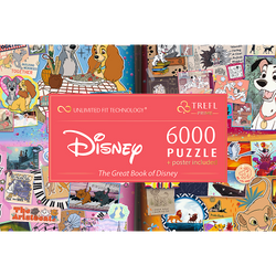 Trefl Prime Disney The Great Book of Disney 6000 Piece Puzzle (ONLINE ORDER ONLY)