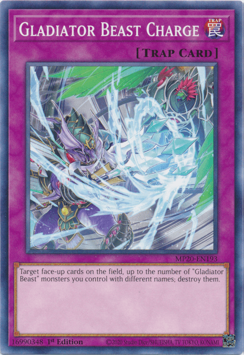 Gladiator Beast Charge [MP20-EN193] Common (ONLINE ORDER ONLY)