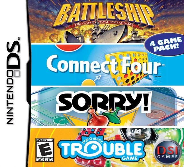 Battleship/Connect Four/Sorry/Trouble (Nintendo DS) (Online Only)