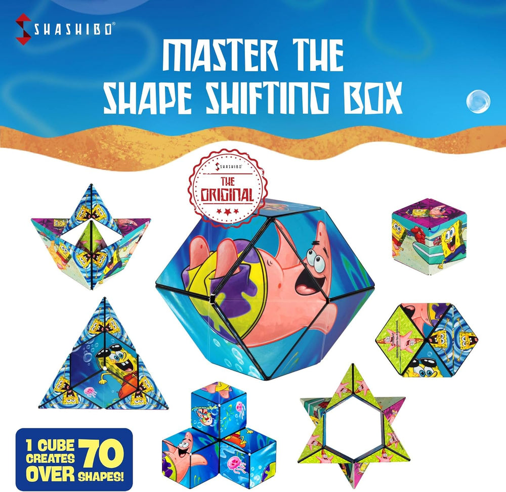 SHASHIBO Magnetic Puzzle Cube: Spongebob Squarepants - Beach Buddies (ONLINE ORDER ONLY)