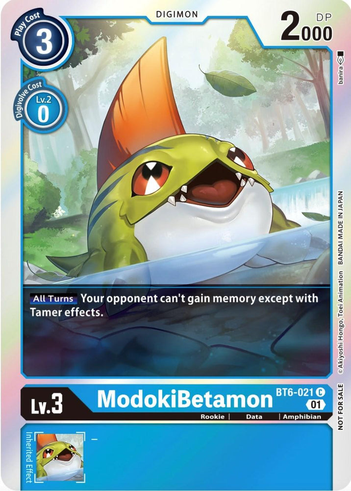 ModokiBetamon [BT6-021] (Premium Deck Set Lucky Pack) [Double Diamond Promos] (ONLINE ORDER ONLY)