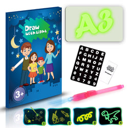 Toy Drawing Pad 3D Magic 8 Light Effects Puzzle Board Sketchpad (ONLINE ORDER ONLY)