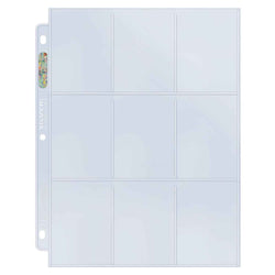 Silver Series 9-Pocket Refill Pages for Standard Size Cards (ONLINE ORDER ONLY)