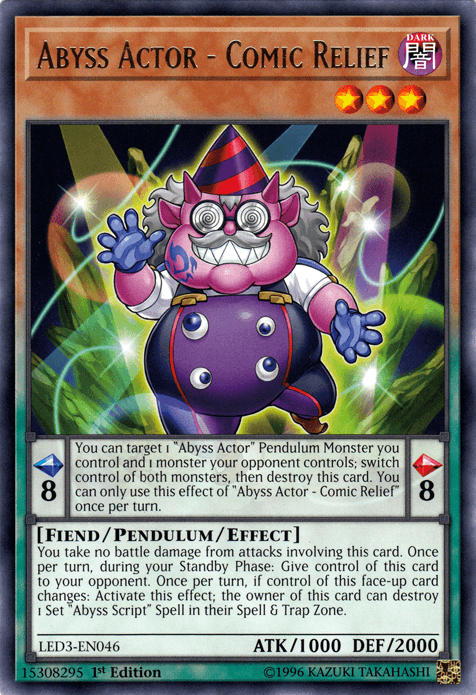 Abyss Actor - Comic Relief [LED3-EN046] Rare (ONLINE ORDER ONLY)