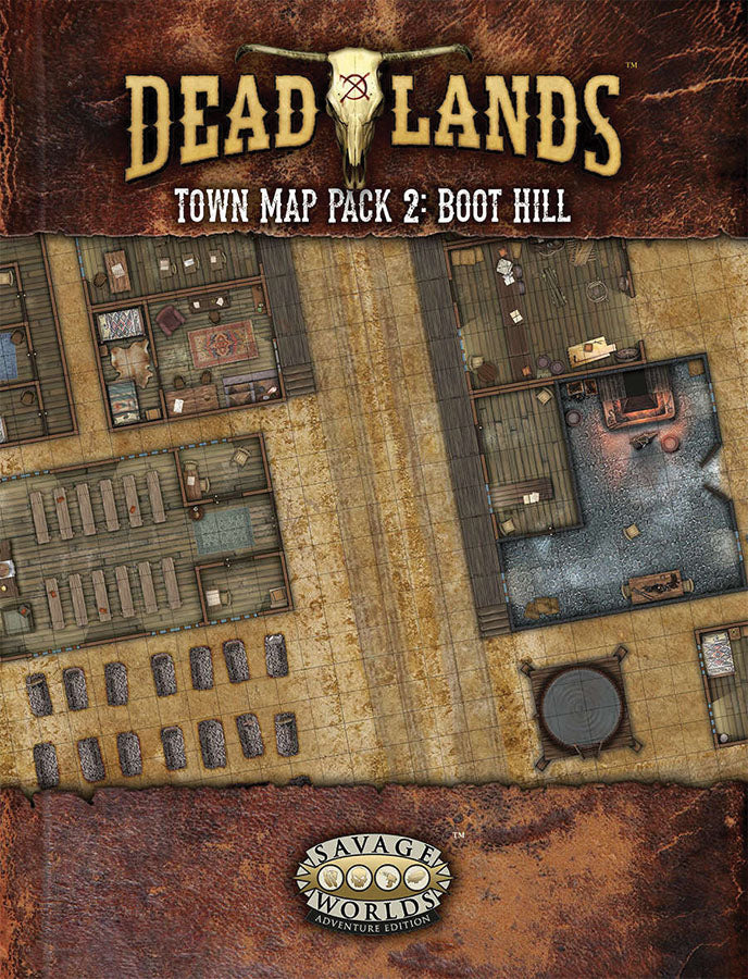 Savage Worlds RPG: Deadlands - Map Pack 2 Boot Hill (ONLINE ORDER ONLY)