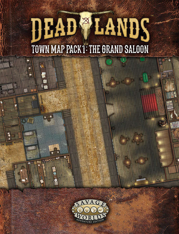 Savage Worlds RPG: Deadlands - Map Pack 1 Grand Saloon (ONLINE ORDER ONLY)