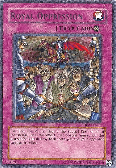 Royal Oppression [DB2-EN200] Rare (ONLINE ORDER ONLY)