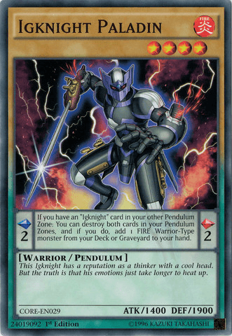 Igknight Paladin [CORE-EN029] Common (ONLINE ORDER ONLY)