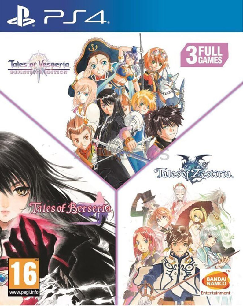 Tales of Zestiria + Tales of Berseria + Tales of Vesperia: Definitive Edition [European Import] (PlayStation 4) (Online Order Only)