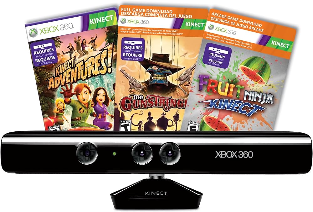 Kinect Sensor Holiday Bundle + 3 Games (Xbox 360) (ONLINE ORDER ONLY)