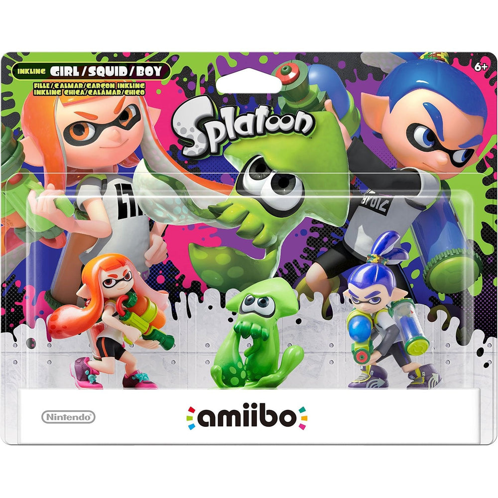 Inkling Boy, Inkling Girl, Squid 3-Pack Amiibo: Splatoon (Nintendo Switch) (ONLINE ORDER ONLY)