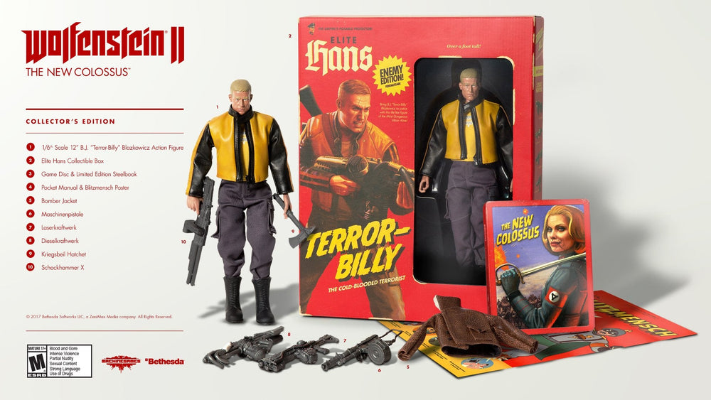 Wolfenstein II: The New Colossus Collector's Edition (Xbox One) (Online Order Only)