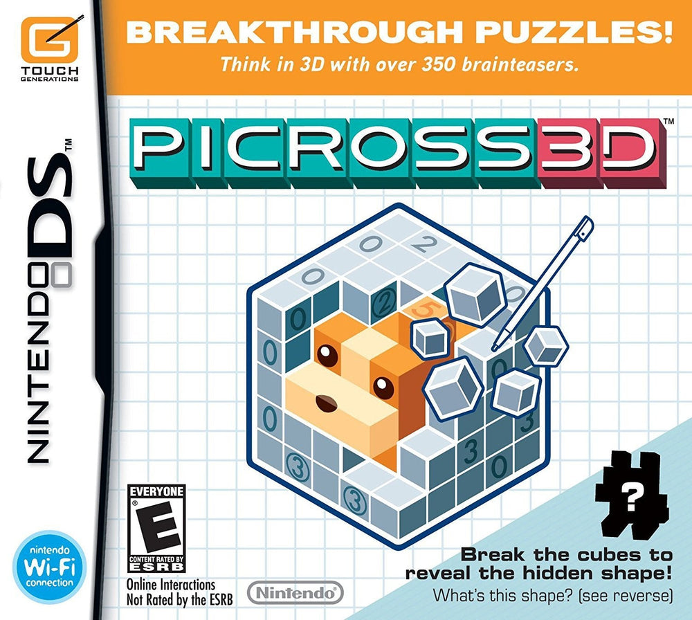 Picross 3D (Nintendo DS) (ONLINE ORDER ONLY)