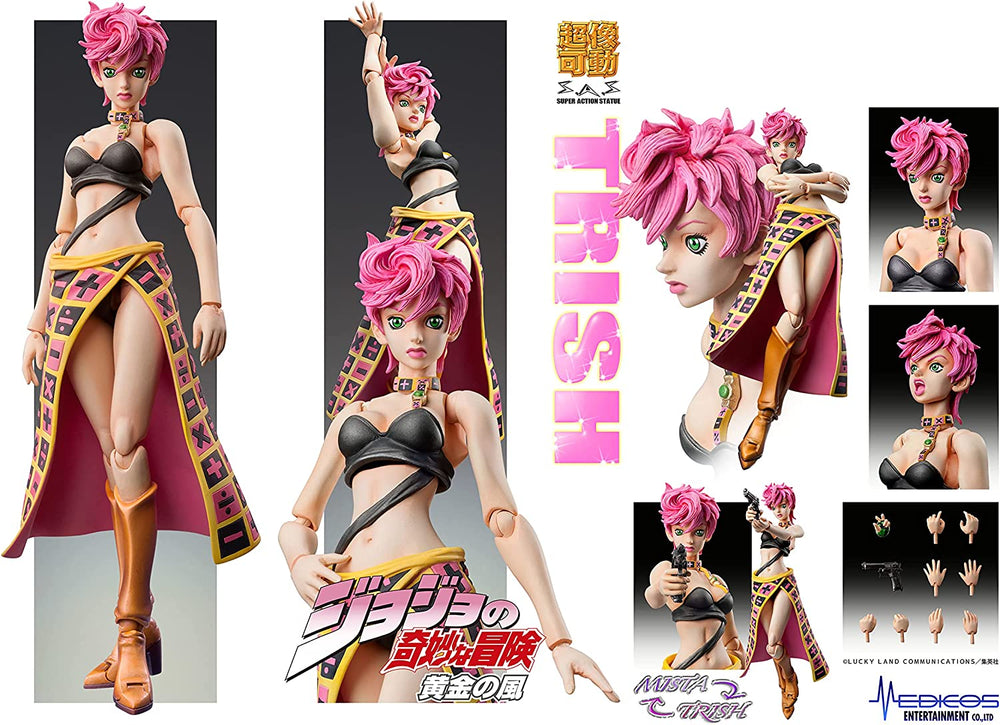 MediCos JoJo’s Bizarre Adventure Part 5: Chozo Kado Trish UNA Super Action Statue Figure (ONLINE ORDER ONLY)