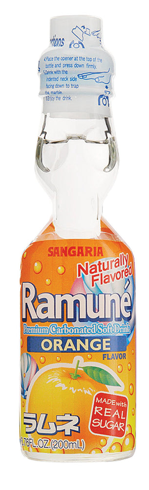 Ramune Orange Flavor (1 Bottle) (ONLINE ORDER ONLY)