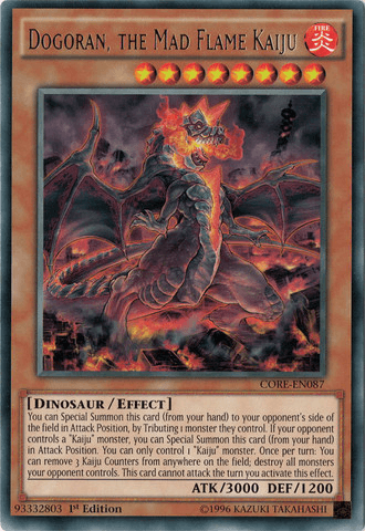 Dogoran, the Mad Flame Kaiju [CORE-EN087] Rare (ONLINE ORDER ONLY)