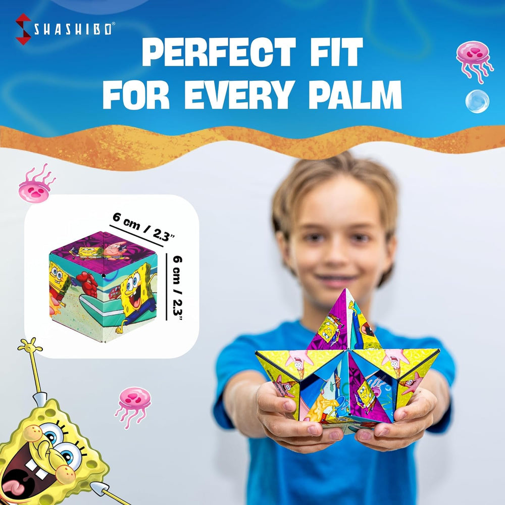 SHASHIBO Magnetic Puzzle Cube: Spongebob Squarepants - Beach Buddies (ONLINE ORDER ONLY)