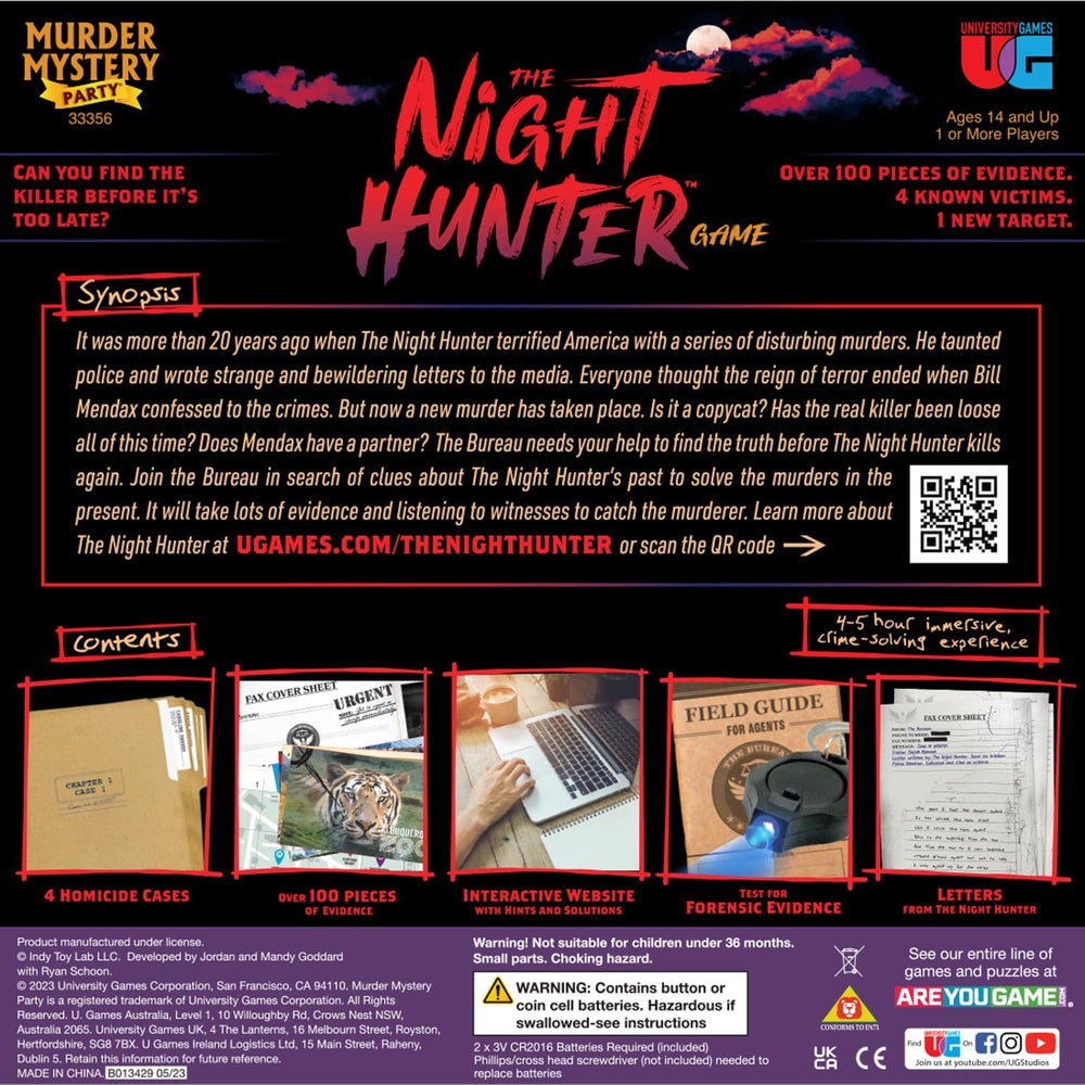 Murder Mystery Party: The Night Hunter (ONLINE ORDER ONLY)